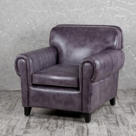 Кресло кожаное Элегант (Фиолетовый) в Череповце - cherepovec.katalogmebeli.com | фото