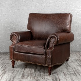 Кресло кожаное Лофт Аристократ (ширина 1100 мм) в Череповце - cherepovec.katalogmebeli.com | фото
