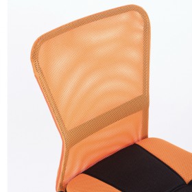 Кресло компактное BRABIX Smart MG-313 (черный, оранжевый) в Череповце - cherepovec.katalogmebeli.com | фото 4