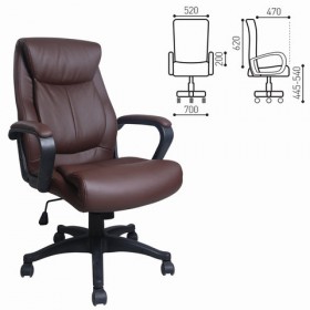 Кресло офисное BRABIX Enter EX-511 (коричневый) в Череповце - cherepovec.katalogmebeli.com | фото