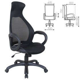 Кресло офисное BRABIX Genesis EX-517 (черное) в Череповце - cherepovec.katalogmebeli.com | фото