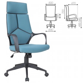 Кресло офисное BRABIX Prime EX-515 (голубая ткань) в Череповце - cherepovec.katalogmebeli.com | фото