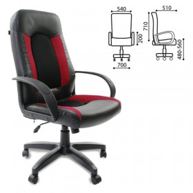 Кресло офисное BRABIX Strike EX-525 (черно-красный) в Череповце - cherepovec.katalogmebeli.com | фото