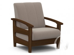 Кресло для отдыха Омега (орех лак/CATANIA COCOA) в Череповце - cherepovec.katalogmebeli.com | фото