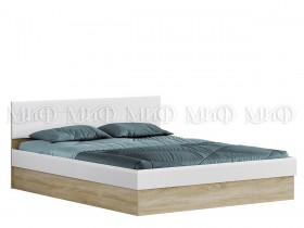 Кровать с подъемным механизмом 1,4 спальня Фортуна (Дуб сонома/белый глянец) в Череповце - cherepovec.katalogmebeli.com | фото