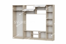 Мебель для гостиной МГС 3 Исполнение 1 Дуб Сонома / Белый в Череповце - cherepovec.katalogmebeli.com | фото 3